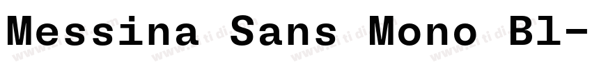 Messina Sans Mono Bl字体转换